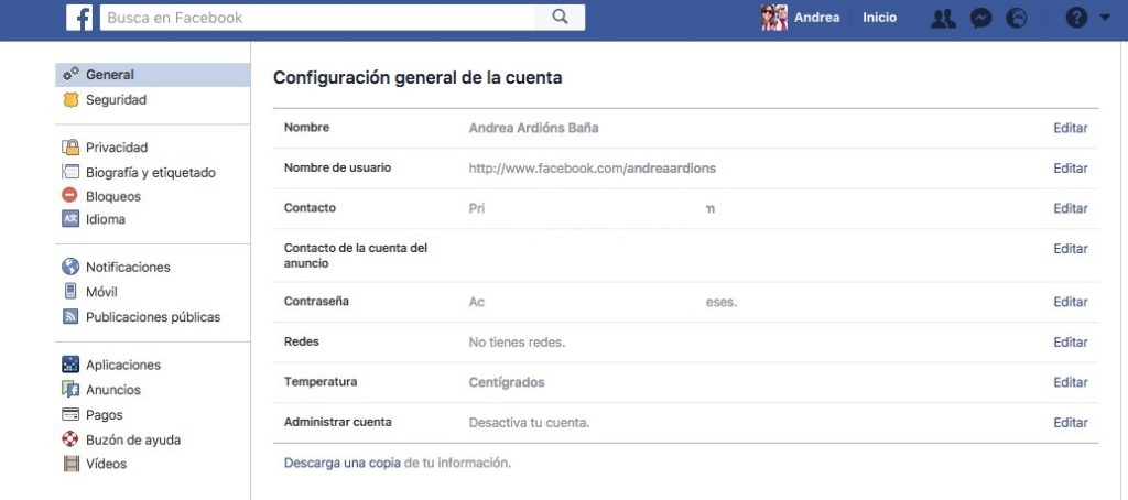 Cómo desactivar o eliminar una cuenta de Facebook