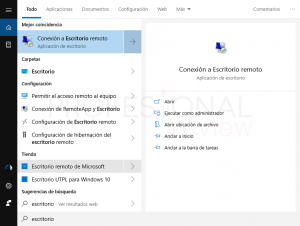 Como Conectarse Con Escritorio Remoto Windows 10