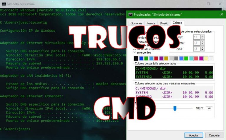 Trucos CMD Limpiar Pantalla Personalizar CMD Y Comandos De Inicio