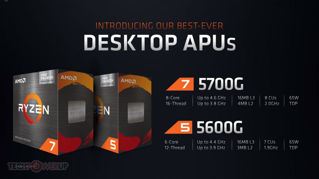 AMD Lanza Los CPUs Ryzen 5000G Y Ryzen PRO 5000G