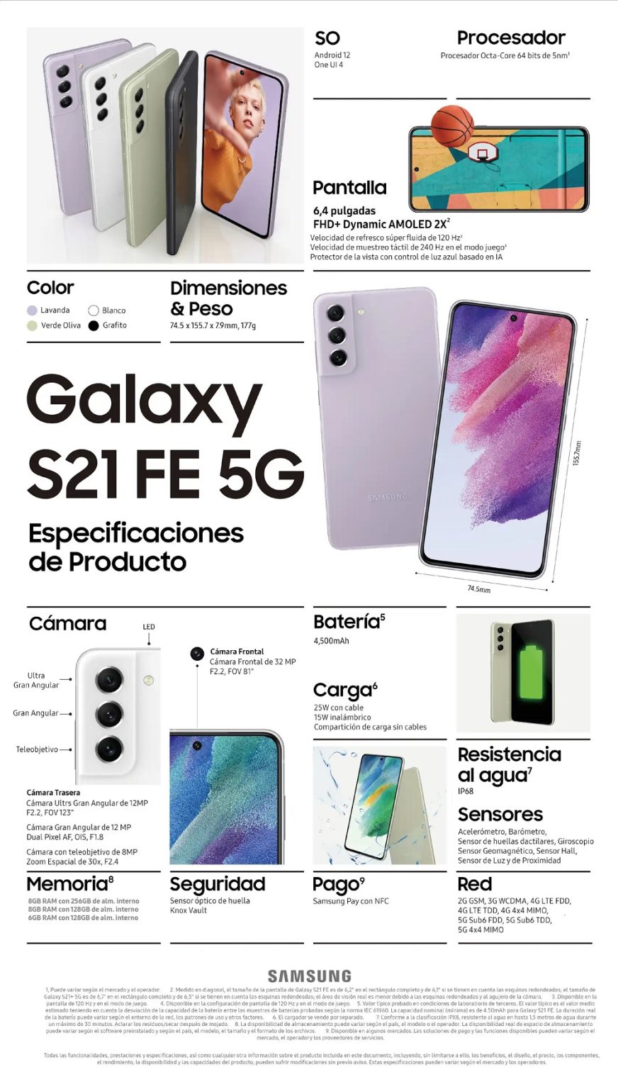 Nuevo Samsung Galaxy S Fe Caracter Sticas Precios Lanzamiento