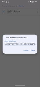 Cómo instalar un certificado digital en el móvil PASO a PASO