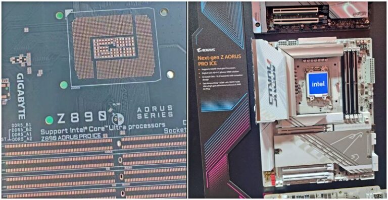 Gigabyte Aorus Z890 PRO ICE Filtran Capturas De Una Placa Z890