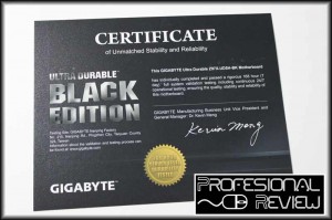 Certificado Black Edition