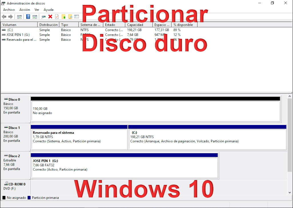 Cómo Particionar Disco Duro En Windows 10 0599