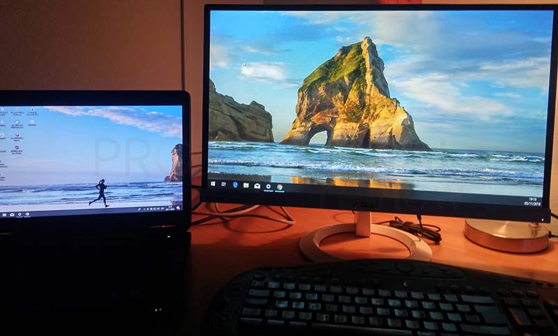 Cómo conectar dos pantallas a un pc Cómo usar dos monitores en un ordenador  Duplicar pantalla compu 