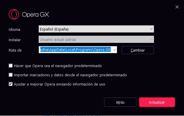 opera gx installer