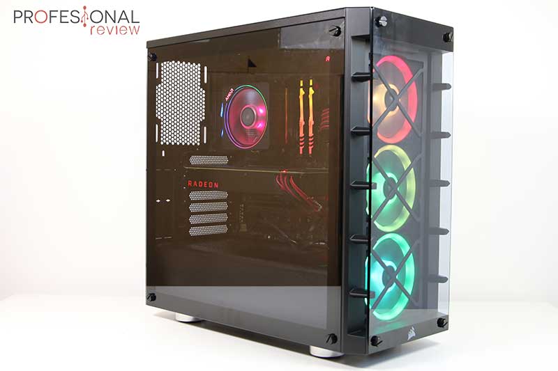 Chasis PC CAJA ATX SHARKOON REV300 2XUSB3.0 RGB SIN FUENTE NEGRO
