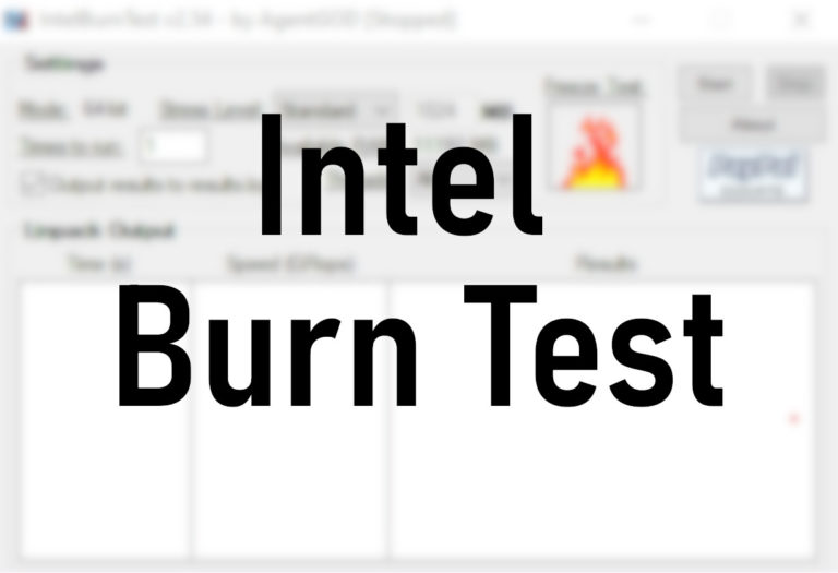 intel burn test 2018