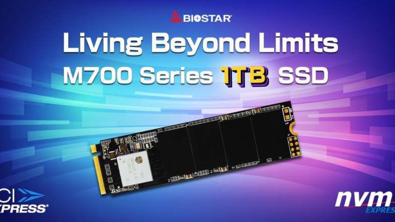 BIOSTAR M700 suma un modelo SSD NVMe de un 1 TB de capacidad