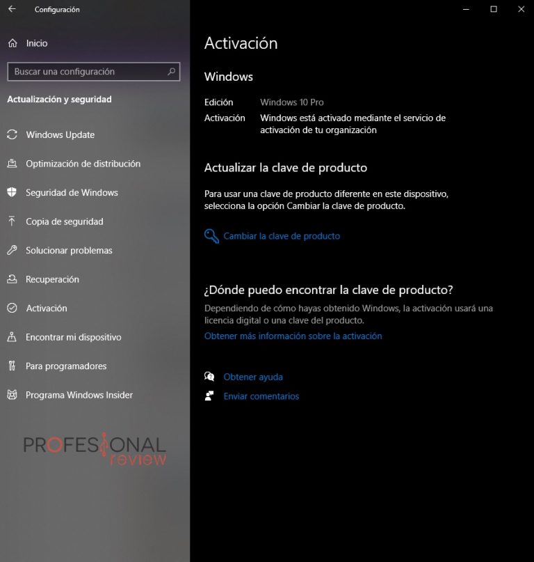 Cómo cambiar Windows 10 Home a Windows 10 PRO