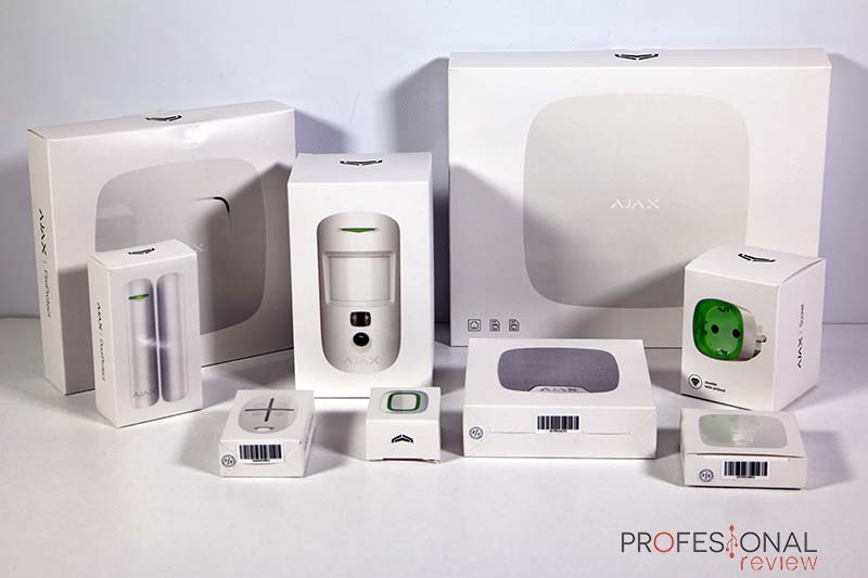Kit completo de alarma Ajax para pisos y pequeños locales Sirena Sirena de  interior Color Blanco Central Ajax 2G