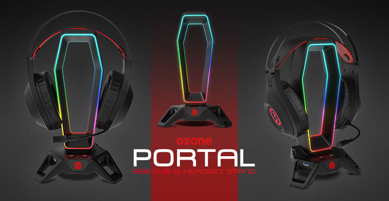 Ozone presenta Portal, un soporte gaming RGB para auriculares