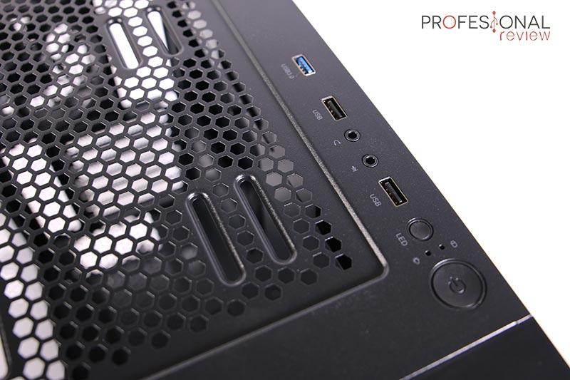Caja de PC Torre Micro ATX, Chasis de Panel Frontal de Malla, USB 3.1,  Puerto USB 3.0, 1 HDD de 3,5, 2 Puertos SSD de 2,5, 2 Ventiladores ARGB de  120
