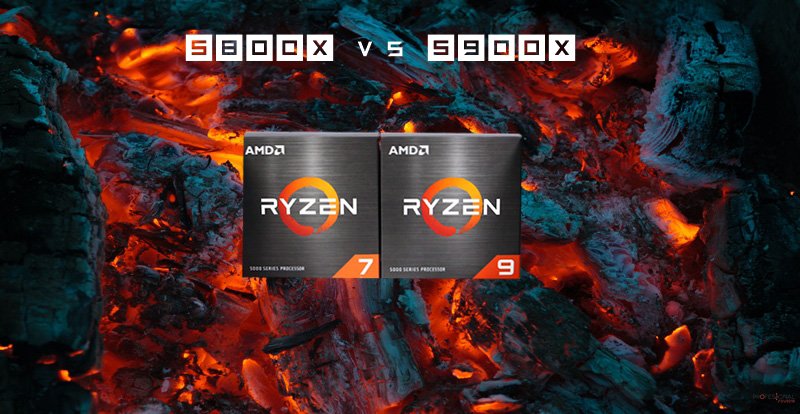 AMD Ryzen 7 5800X vs Ryzen 9 5900X COMPARATIVA PROCESADORES