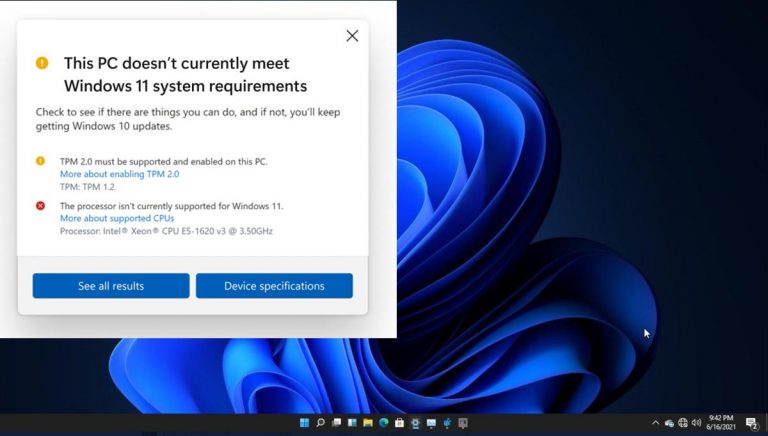 Windows 11 actualiza sus requisitos y añade más CPUs compatibles