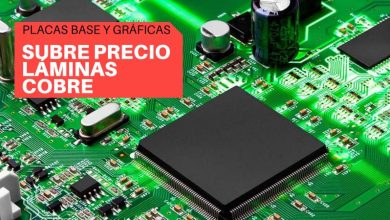 subida precio laminas cobre placas base graficas