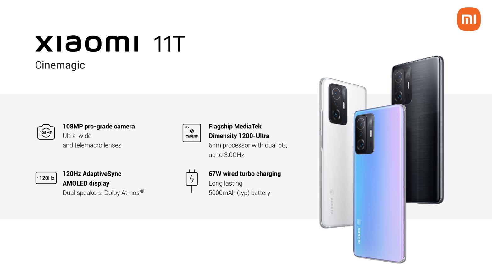 Nuevos Xiaomi 11T y 11T Pro: características, precio y ficha técnica