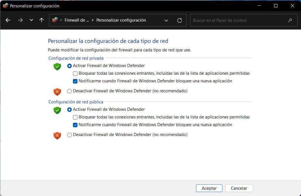 firewall ligero para win 11