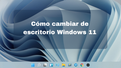 Cómo cambiar de escritorio Windows 11 - 00