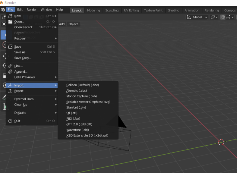Importar Y Exportar En Blender Paso A Paso 0921