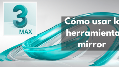 Cómo usar la herramienta mirror en 3ds Max