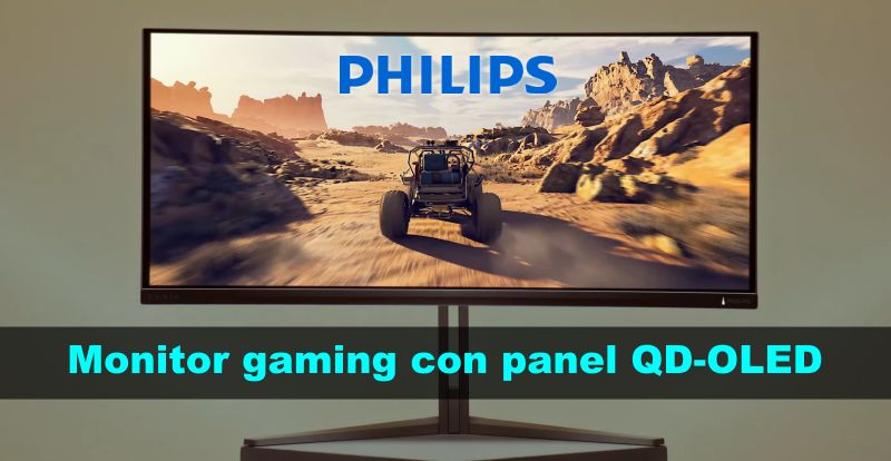 Philips Evnia 34M2C8600, un monitor QD-OLED para jugadores con una