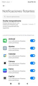 Notificaciones Xiaomi Redmi MIUI 14