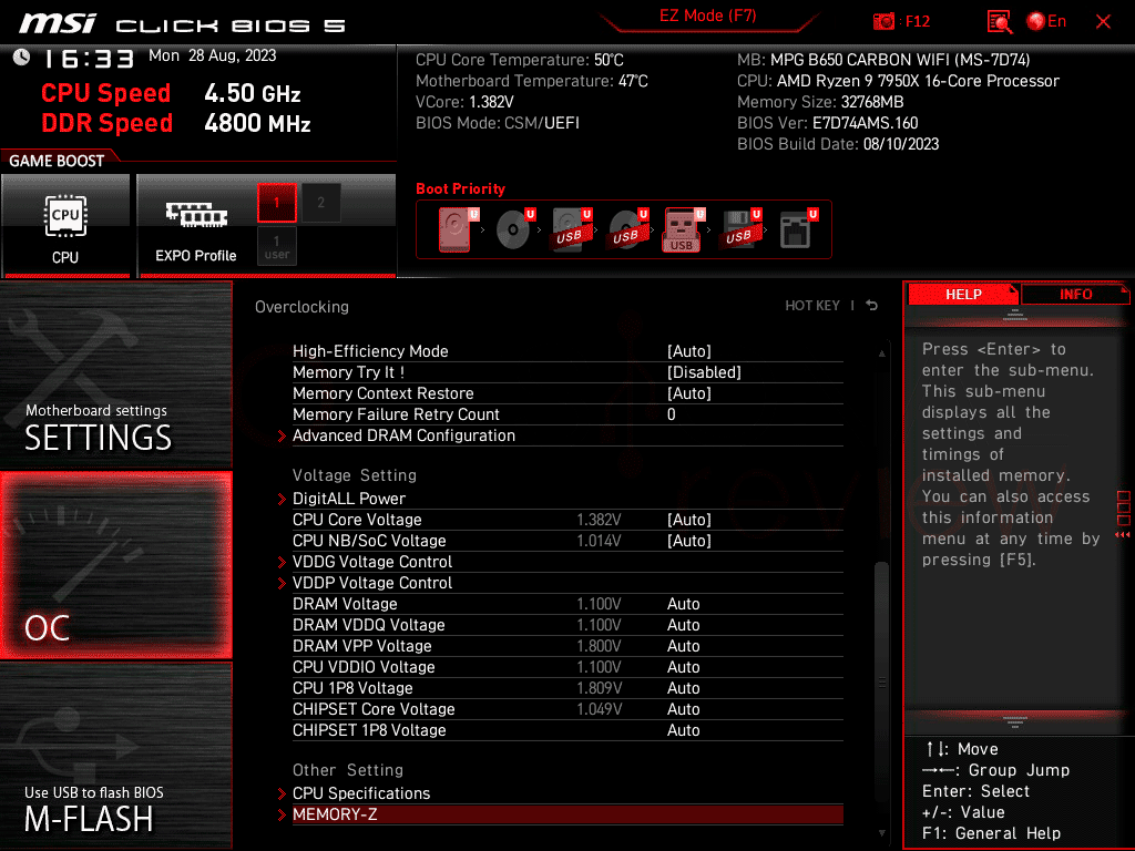 Msi mpg b650 edge wifi