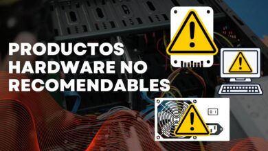 Productos hardware no recomendables