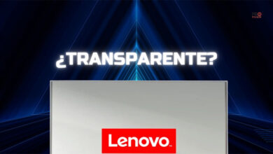 lenovo portátil pantalla transparente