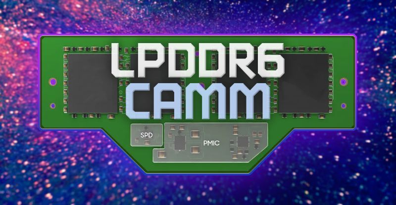 CAMM LPDDR6: JEDEC establece como objetivo una velocidad de 14,4 GT/s