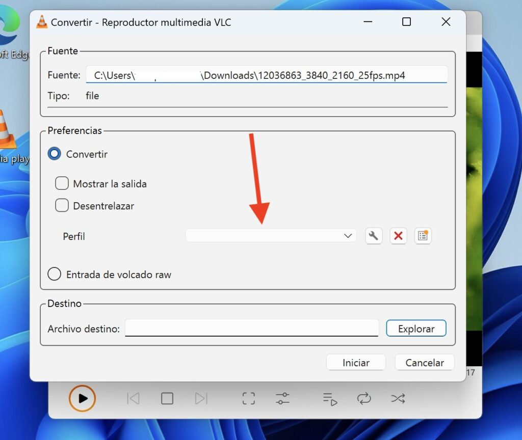 Cómo convertir un vídeo con VLC en Windows 11