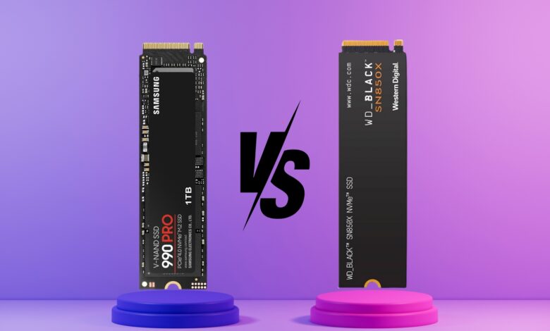 samsung 990 pro vs wd black sn850x