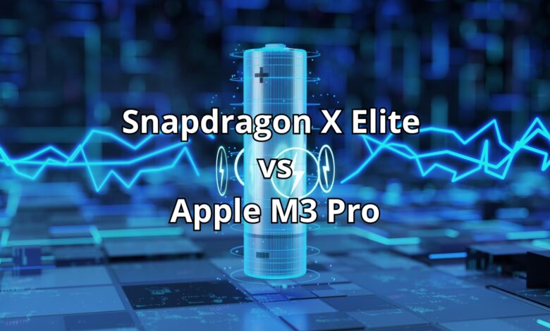 batería Snapdragon X Elite vs Apple M3 Pro