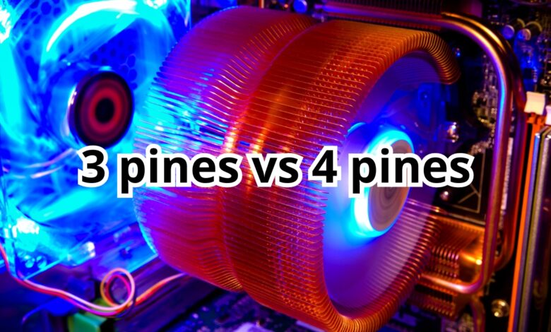 ventiladores de 3 pines vs 4 pines