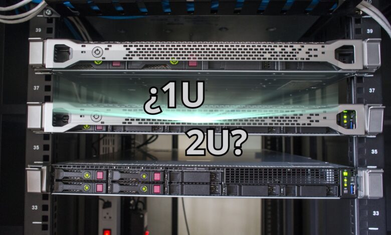 1u y 2u rack, servidor