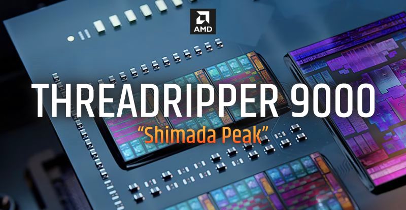 AMD Threadripper 9000 “Shimada Peak” es detectado por primera vez con 96 núcleos