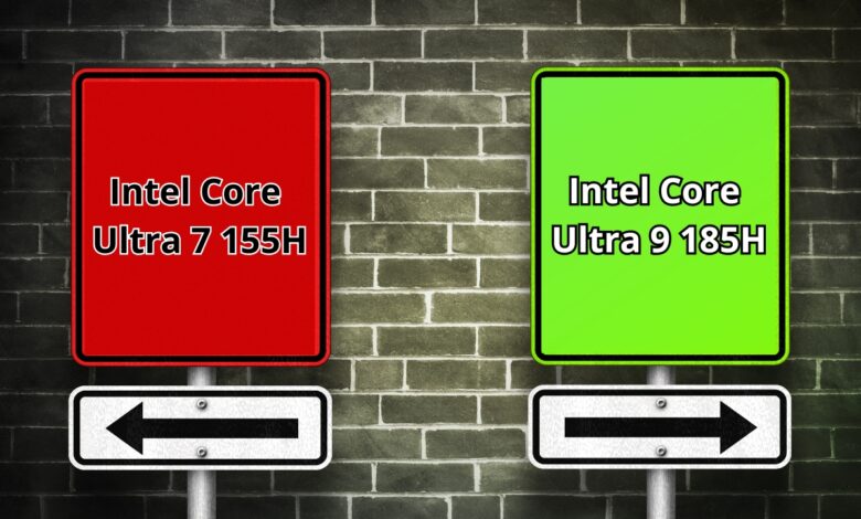 Intel Core Ultra 7 155H vs Intel Core Ultra 9 185H