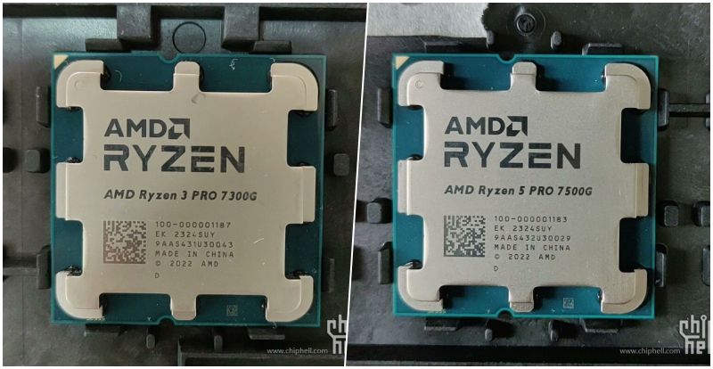 Los inéditos Ryzen 5 PRO 7500G y Ryzen 3 PRO 7300G son avistados