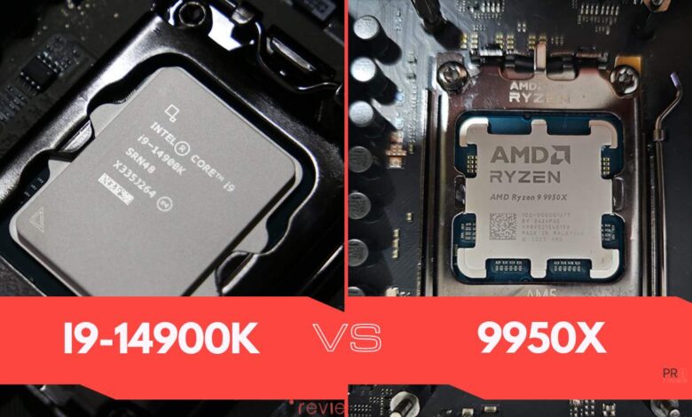 amd ryzen 9 9950X vs i9-14900k