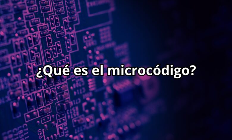 qué es el microcódigo