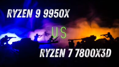 RYZEN 9 9950X vs RYZEN 7 7800X3D