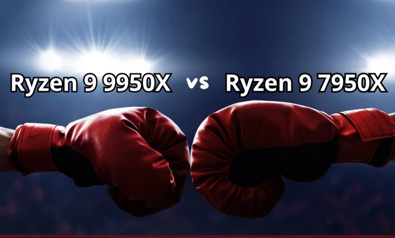 Ryzen 9 9950X vs 7950X