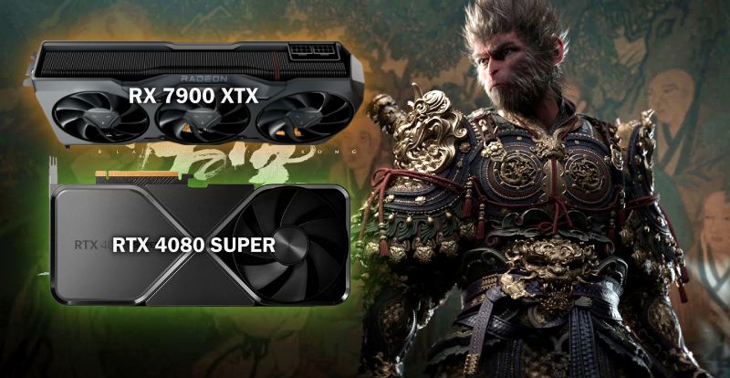 AMD RX 7900 XTX vs Nvidia RTX 4080 Super en Black Myth: Wukong