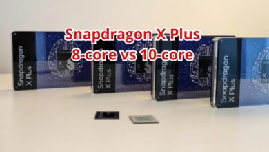 Snapdragon X Plus 10-core vs 8-core