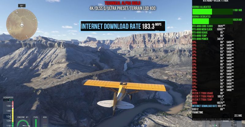 Microsoft Flight Simulator 2024 va a consumir hasta 180 Mb/s de Internet