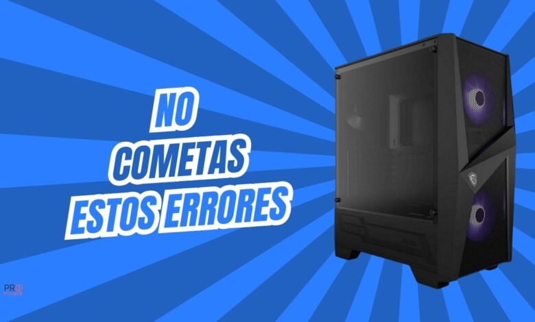 errores configuración pc