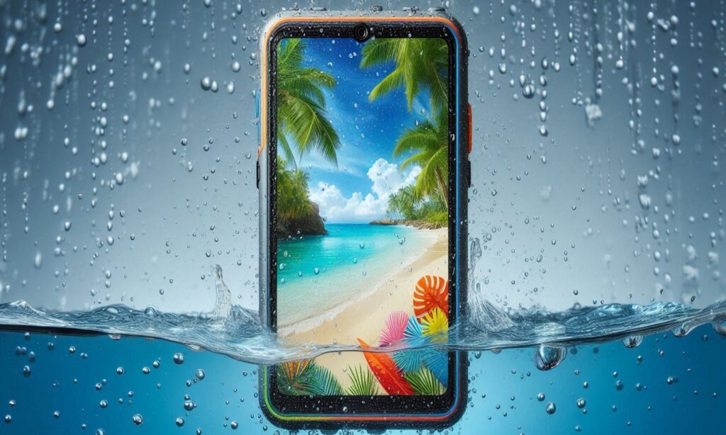 Smartphone en el agua