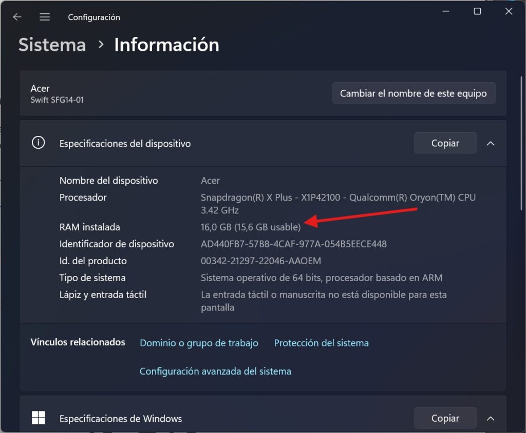 Cuánta memoria RAM tiene mi PC